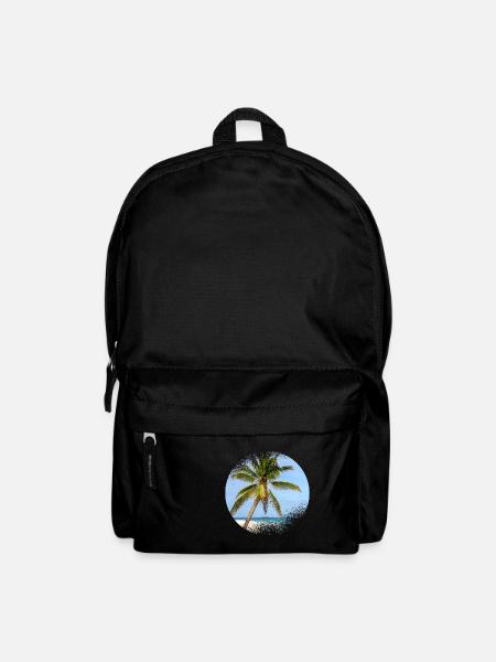Malediven Palme - Rucksack - Schwarz