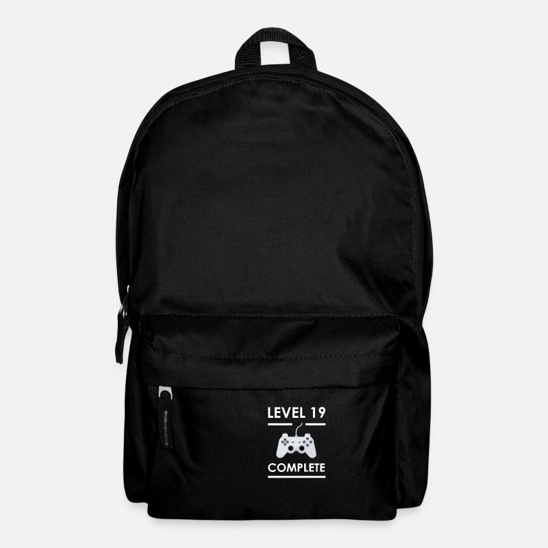 19 years old 19th birthday gaming - Backpack - black