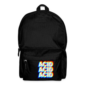 Acid House Techno Raver DJ Festival Party Geschenk - Rucksack - Schwarz - Vorne