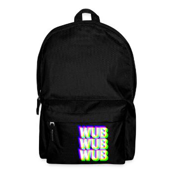 WUB WUB Dubstep Techno Rave Headbanger DJ Geschenk - Rucksack - Schwarz - Vorne
