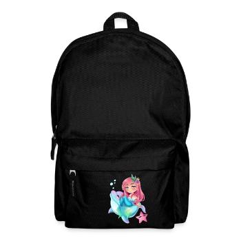 Mermaid Riding Dolphin Pour Femme Enfants Cute Mermaid - Sac à dos - noir - Devant