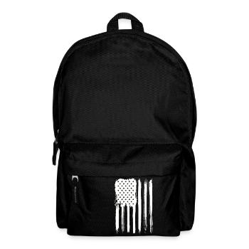 stilvolle Graffiti der amerikanischen Flagge - Rucksack - Schwarz - Vorne