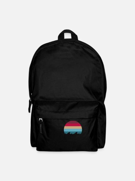 Wellen Pastell - Rucksack - Schwarz