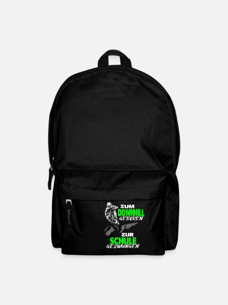 Downhill MTB Mountainbike Biker Geschenk - Rucksack - Schwarz