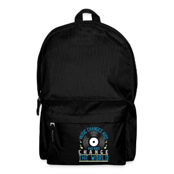 Music changes kids, and kids change the world - Backpack - black - Front