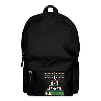 Poodle Feliz Navidog Merry Chritsmas - Backpack - black - Front