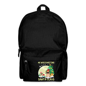 Carlin moi en attendant le Père Noël - Sac à dos - noir - Devant