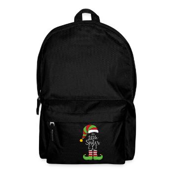The Little Sister Elf-Christmas Family Matching - Rucksack - Schwarz - Vorne