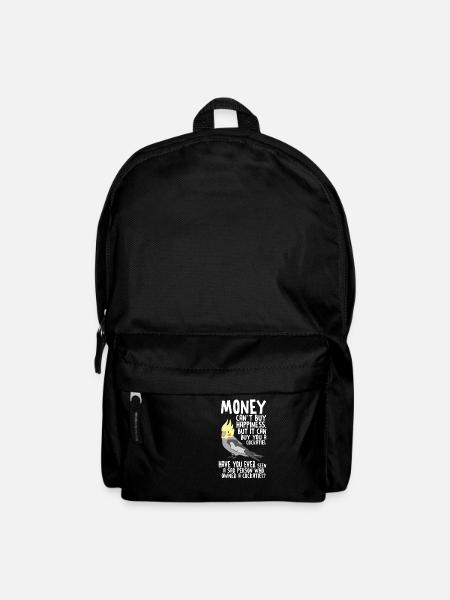 COCKATIEL Parrot Lover Gift For Mom Dad - Backpack - black