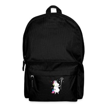 Lacrosse Player Girls Unicorn Gift For Mom And - Backpack - black - Front