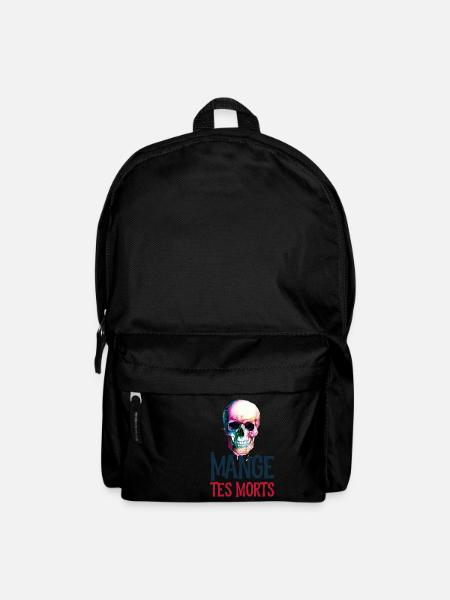 MAnge Tes morts Print Fr - Sac à dos - noir