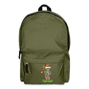 Funny Christmas Elf - The Tall Elf - Rucksack - Olivgrün - Vorne