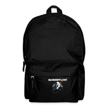 Schweißer Metallbauer Schlosser Maskenpflicht - Rucksack - Schwarz - Vorne
