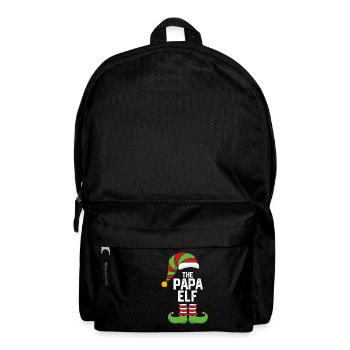 The Papa Elf - Dad Papa Christmas Gift - Rucksack - Schwarz - Vorne