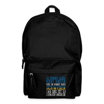 Schweden Elch Spruch Flagge - Rucksack - Schwarz - Vorne