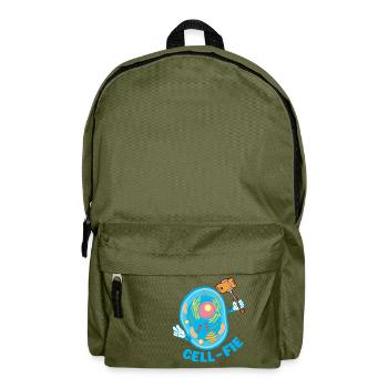 Cell-Fie Lustige Chemie Biologie Wissenschaft Pun - Rucksack - Olivgrün - Vorne