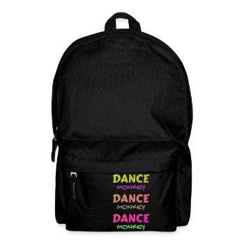 Dance Monkey colorful beautiful unique - Backpack - black - Front