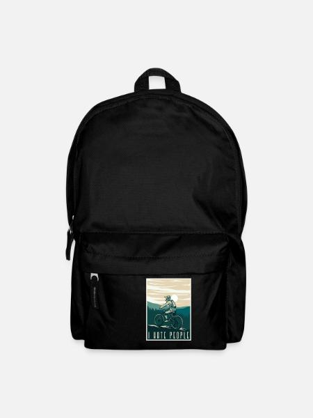 Fahrradfahrer Mountain Bike Berge Natur Radsport - Rucksack - Schwarz