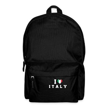 Italy Patriotic T Shirt I Love Italy Republic Hear - Backpack - black - Front