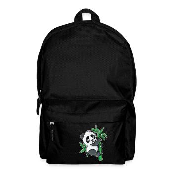 Süßes Panda-Bambus-Design für Pandabär-Fans - Rucksack - Schwarz - Vorne