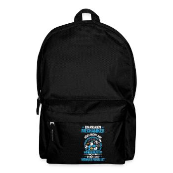 Anlagenmechaniker Installateur Sanitär Beruf - Rucksack - Schwarz - Vorne