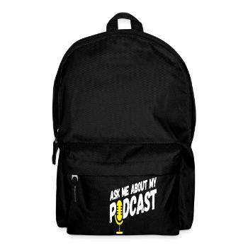Interrogez-moi sur mon podcast pour un podcasteur amateur - Sac à dos - noir - Devant
