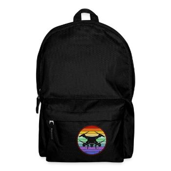 Drohne Retro - Rucksack - Schwarz - Vorne