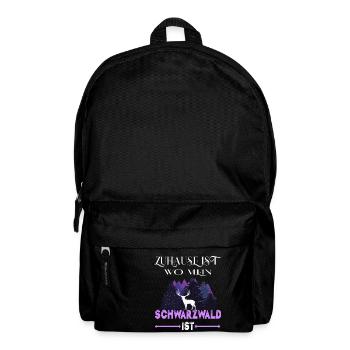 Schwarzwald - Zuhause ist wo mein Schwarzwald ist - Rucksack - Schwarz - Vorne