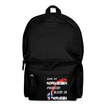 NORWEGEN ANGELN - Rucksack - Schwarz - Vorne