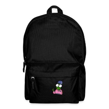 Tortue avec un majeur cap - Sac à dos - noir - Devant