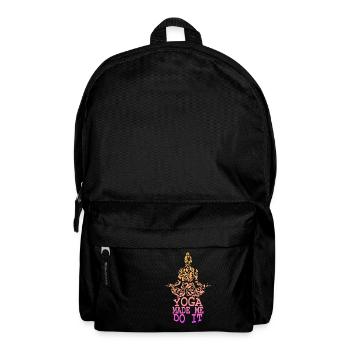 Yoga made me do it - Rucksack - Schwarz - Vorne