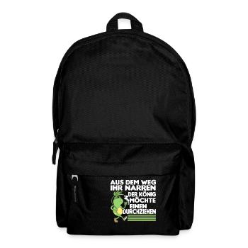 Cannabis Weed Kiffer Geschenk - Rucksack - Schwarz - Vorne