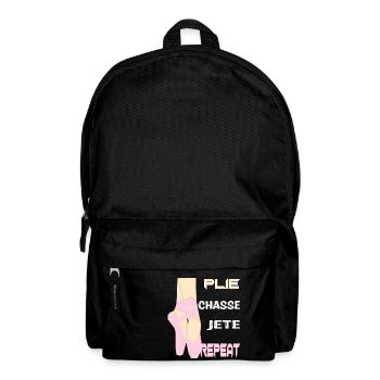 Ballerine ballerine danseur danse cadeau - Sac à dos - noir - Devant