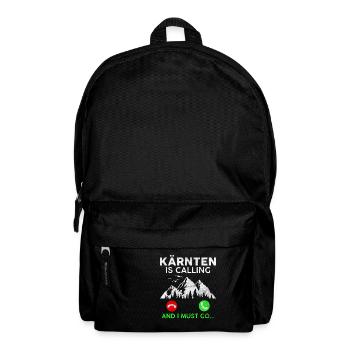 Kärnten ruft Alpen Österreich - Rucksack - Schwarz - Vorne