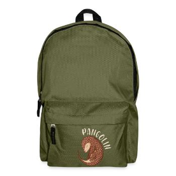 Pangolin pangolin sweet gift - Backpack - olive green - Front