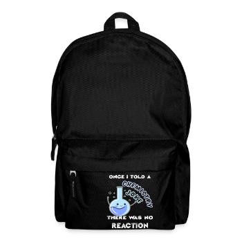 Idée cadeau de technicien de laboratoire de chimie chimiste chimiste - Sac à dos - noir - Devant