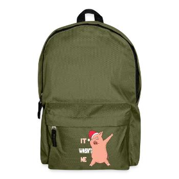 Piglet - It wasn't me - Backpack - olive green - Front