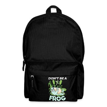 Don't be a frog - Backpack - black - Front