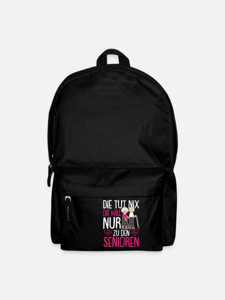 Altenpflegerin Senioren Pfleger Pflegekraft - Rucksack - Schwarz