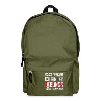 Der Lieblings Schwiegersohn - Rucksack - Olivgrün - Vorne