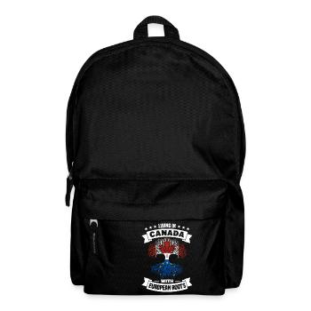 Living in Canada with European Roots - Rucksack - Schwarz - Vorne