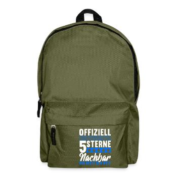 Nachbar Nachbarschaft Nachbarn - Rucksack - Olivgrün - Vorne