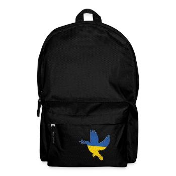 Symbole de paix du drapeau de l’Ukraine - Drapeau de l’Ukraine - Sac à dos - noir - Devant