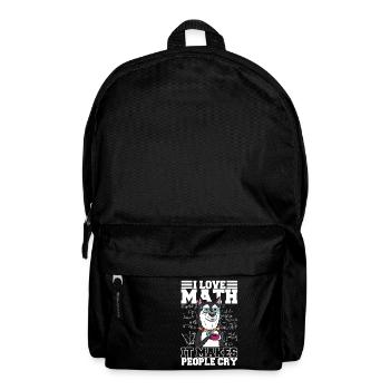 Professeur de mathématiques - Sac à dos - noir - Devant