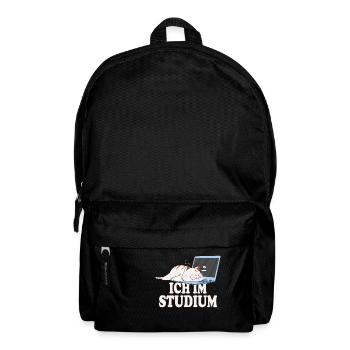 Ich im Studium schlafende katze - Rucksack - Schwarz - Vorne