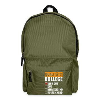 Abschiedsgeschenk Jobwechsel Kollege - Rucksack - Olivgrün - Vorne