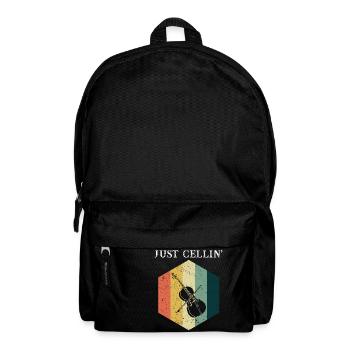 Cello Just Cellin Design für Cellisten - Rucksack - Schwarz - Vorne