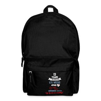 Funny Birthday 13 Years Old Why Are We Counting? - Backpack - black - Front