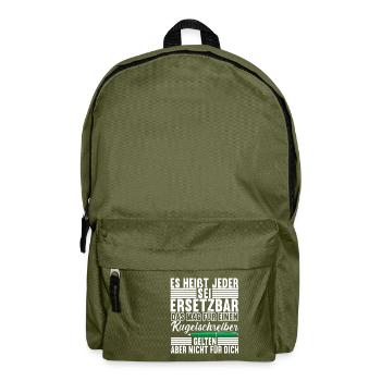 Abschiedsgeschenk Jobwechsel Kollege - Rucksack - Olivgrün - Vorne
