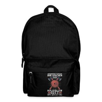Holzfäller Förster - Rucksack - Schwarz - Vorne